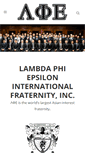 Mobile Screenshot of lambdaphiepsilon.com